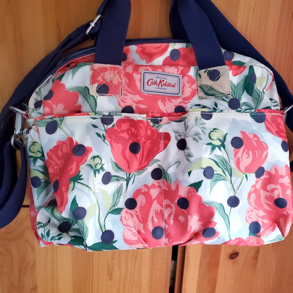 Cath Kidston Pink & Green Floral Diaper Bag